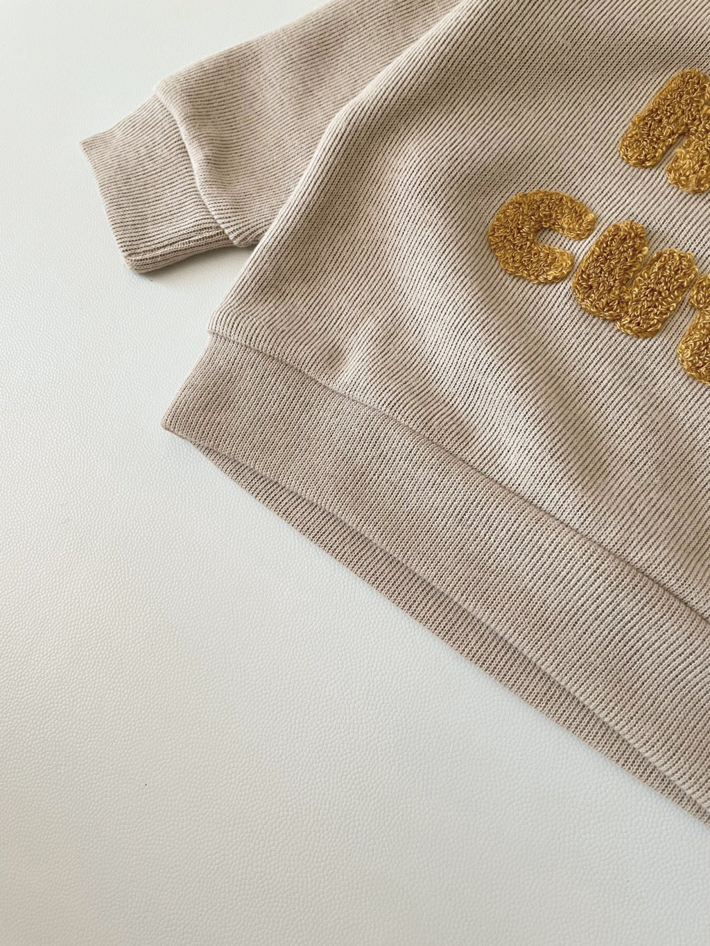 Spring and Autumn Newborn Alphabet Embroidery Baby Long Sleeve Two-Piece Suit