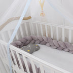 Cozy Baby Bumper Bed Knot Pillow - Soft Crib Protector & Stylish Room Decor for Infants