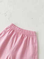 Heart Printing Short Sleeve Suit Korean Style Baby Boys' and Girls' Clothing Two-Piece Set