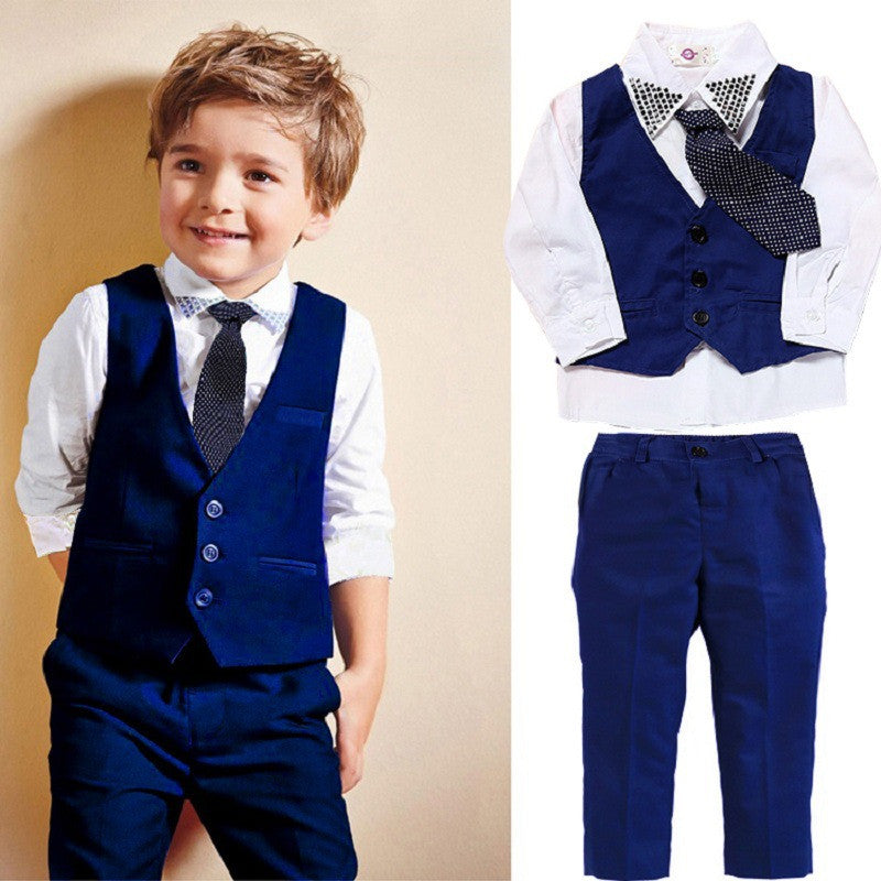 Charming Stylish Boys' Casual Suit Vests - The Perfect Attire for Your Little Gentleman