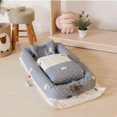 Portable Bionic Travel Crib Mattress - Foldable Anti-Pressure Infant Bed for Newborns