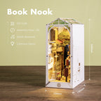 Robotime Rolife Book Nooks Series Stories in Books 4 Kinds DIY Wooden Miniature House Furniture Sakura Densya TGB01 Dropshipping