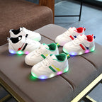 Illuminate Your Style with Kimmy White LED Sneakers!