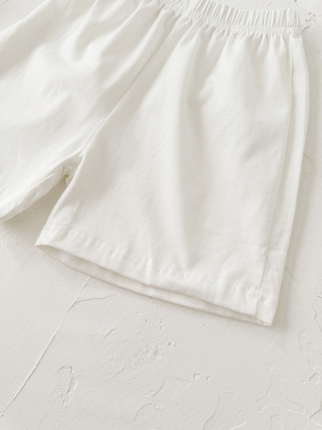 Heart Printing Short Sleeve Suit Korean Style Baby Boys' and Girls' Clothing Two-Piece Set