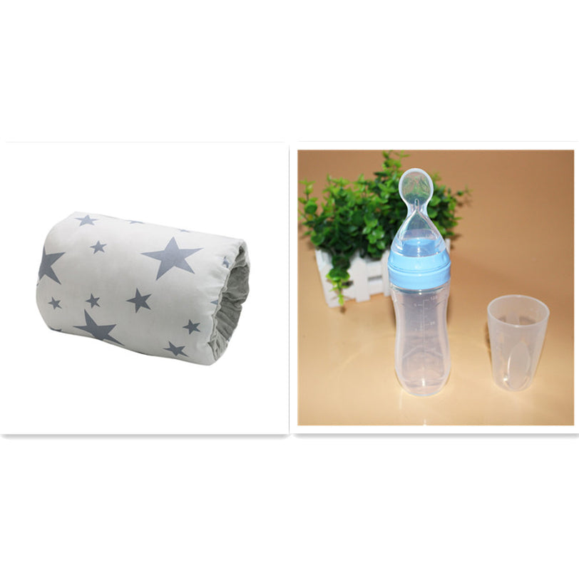 Adjustable Cotton Nursing Pillow for Comfortable Breastfeeding - Washable Arm Support Cushion for Babies