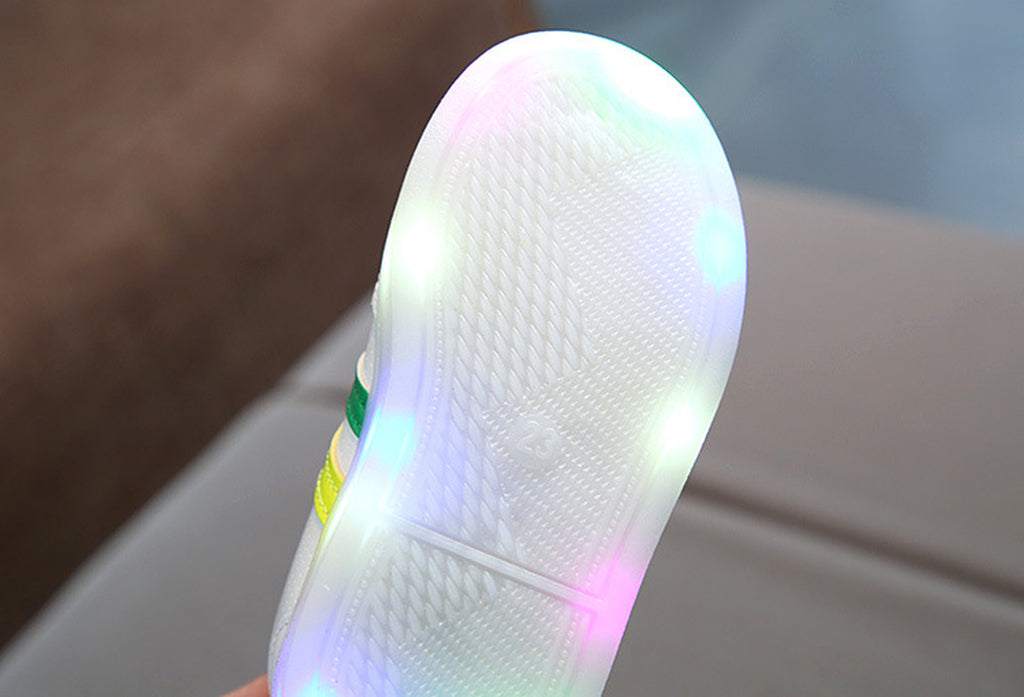 Illuminate Your Style with Kimmy White LED Sneakers!