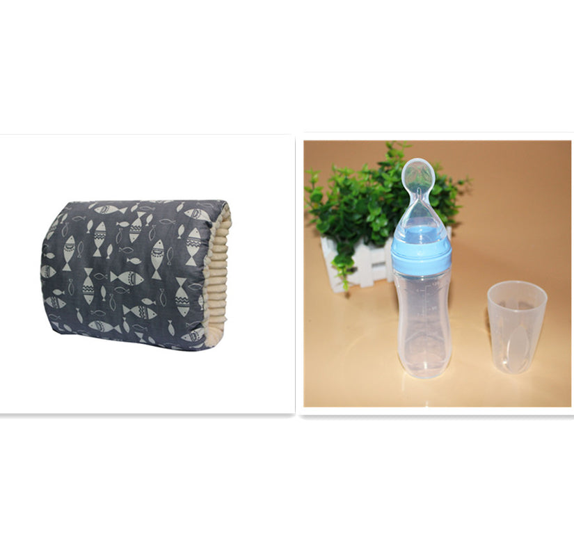 Adjustable Cotton Nursing Pillow for Comfortable Breastfeeding - Washable Arm Support Cushion for Babies