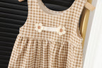 Baby Girl Round-Neck Long-Sleeved Dress Suit