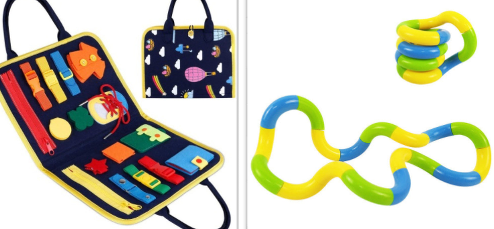 Interactive Busy Board for Kids - A Fun and Educational Dressing & Buttoning Toy for Early Learning and Sensory Exploration