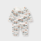 Light and Soft Bamboo Fiber Baby Jumpsuit Floral Animal Cute Print Spring Autumn Newborn Clothes Unisex Long Sleeve Baby Rompers for Boys Girls