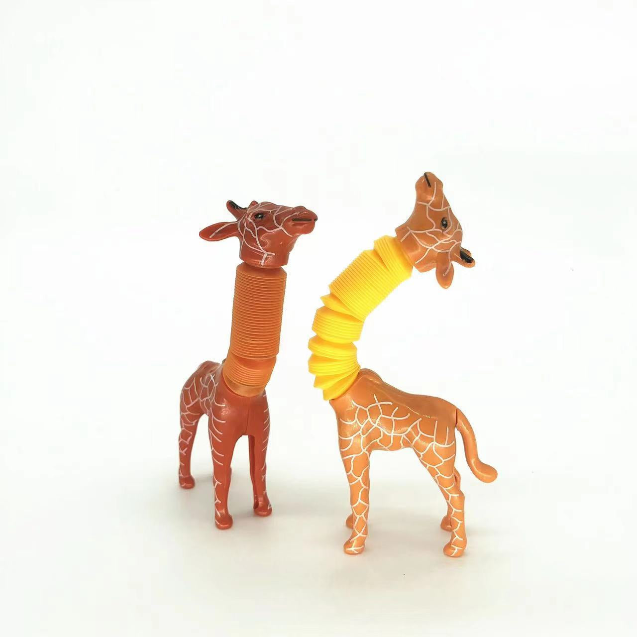 Giraffe Tubes Sensory Toys Novelty Spring Fidget Toy Stretch Tube Stress Relief Toy for Kid Birthday Gift Party Favors