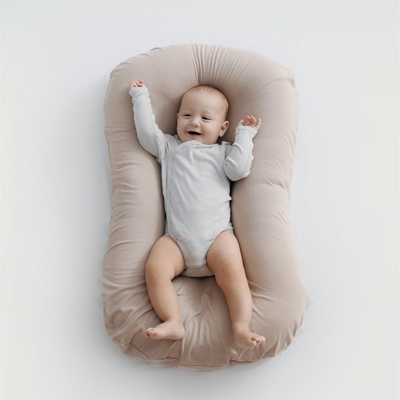 Discover the Cozy Portable Baby Nest Bed - Soft Cotton Crib Perfect for Newborns & Infants, Your Ideal Travel Companion for Comfort and Security