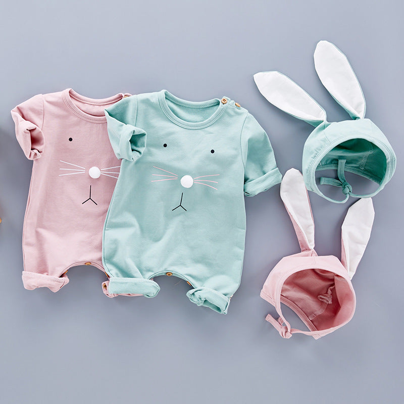 Newborn Baby Boy and Girl Unisex Cat Rompers