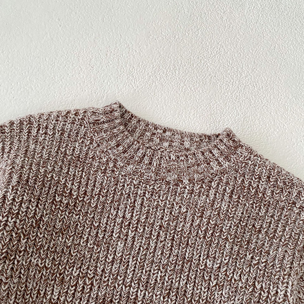 Infant Baby Girl Mixed Color Thick Needle Pullover Pants Pullover Fur Ball Knitted Hat 3-Piece Set