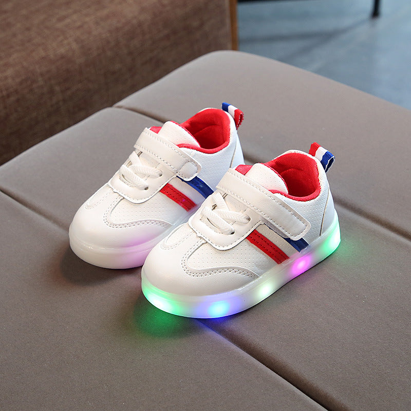Illuminate Your Style with Kimmy White LED Sneakers!