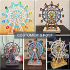 Robotime DIY Wooden Rotatable Ferris Wheel Model with Playing Music Toys for Children Birthday TGN01