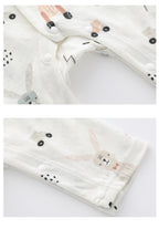 Light and Soft Bamboo Fiber Baby Jumpsuit Floral Animal Cute Print Spring Autumn Newborn Clothes Unisex Long Sleeve Baby Rompers for Boys Girls