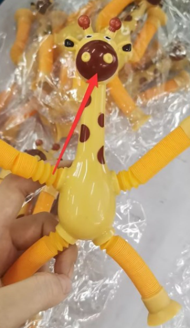 Giraffe Tubes Sensory Toys Novelty Spring Fidget Toy Stretch Tube Stress Relief Toy for Kid Birthday Gift Party Favors