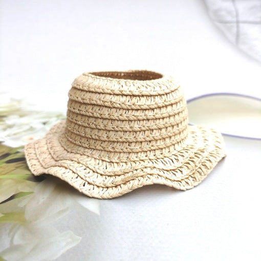 Leak-Proof Baby Sunhat Straw Hat