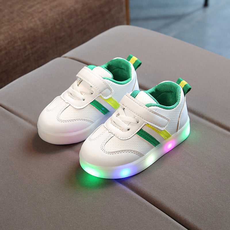 Illuminate Your Style with Kimmy White LED Sneakers!