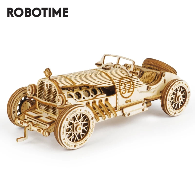 Car 3D Wooden Puzzle Game Assembly Racing Children'S Toys