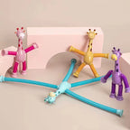 Giraffe Tubes Sensory Toys Novelty Spring Fidget Toy Stretch Tube Stress Relief Toy for Kid Birthday Gift Party Favors