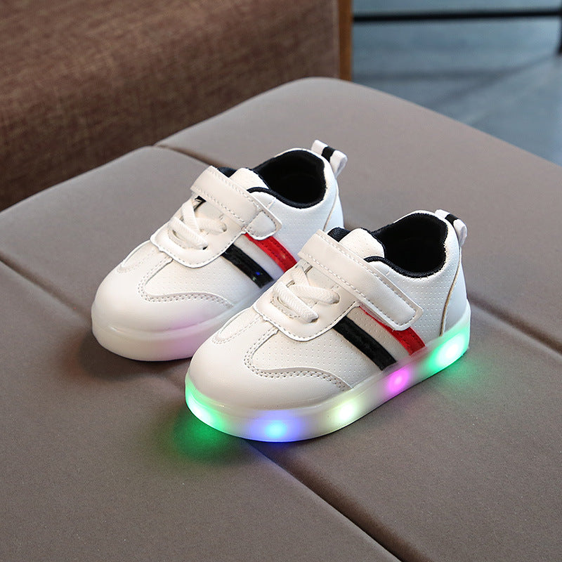 Illuminate Your Style with Kimmy White LED Sneakers!