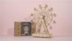Robotime DIY Wooden Rotatable Ferris Wheel Model with Playing Music Toys for Children Birthday TGN01