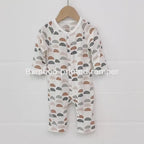 Light and Soft Bamboo Fiber Baby Jumpsuit Floral Animal Cute Print Spring Autumn Newborn Clothes Unisex Long Sleeve Baby Rompers for Boys Girls